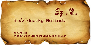 Szádeczky Melinda névjegykártya